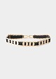 Belt with gold-tone metal details