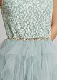 Metal belt with crystals