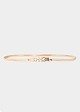 Belt with a pearl buckle