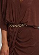 Adjustable gold-tone chain belt
