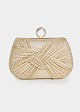 Metallic clutch in gold