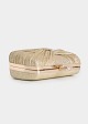 Metallic clutch in gold