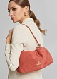 Suede-look drawstring bag