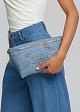 Denim waist bag with detail