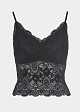 Lace bralette with open back