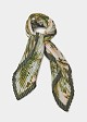 Printed pleated scarf