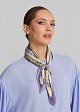 Pleated scarf in floral print