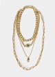 Gold-tone layered chains