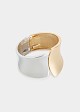 Two-tone metal cuff