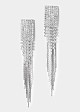 Rhinestone earrings in rain drop