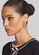 Coral stud earrings set