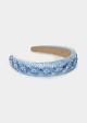Beaded and rhinestone headband