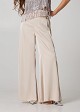 Highrise trousers with satin look