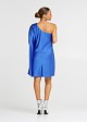 Mini satin one shoulder dress