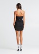 Strapless mini dress with tulle