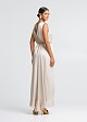 Maxi wrap dress in satin look