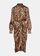 Rochie midi cu print leopard