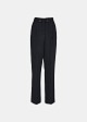 Straight-leg crepe trousers