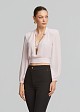 Long sleeve blouse in decorative chains