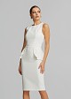Μίντι φόρεμα με peplum