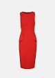 Μίντι φόρεμα με peplum