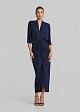 Maxi Lurex dress with ruffles