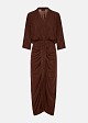 Maxi Lurex dress with ruffles