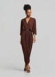 Maxi Lurex dress with ruffles