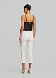 Cigarette trousers in elastic waist