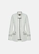 Crepe blazer in contrast