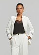 Crepe blazer in contrast