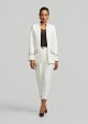 Crepe blazer in contrast