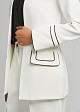 Crepe blazer in contrast