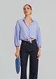 Lightweight chiffon crop shirt