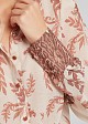 Shirt with animal printed cuffs