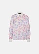 Printed shirt with a satin look