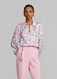 Printed shirt with a satin look