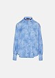 Printed shirt in satin look