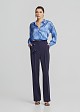 Printed shirt in satin look