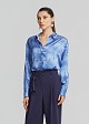 Printed shirt in satin look