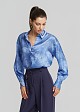 Printed shirt in satin look