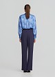 Printed shirt in satin look